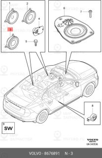 Запчасть VOLVO 8676891