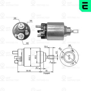 Тяговое реле, стартер ERA ZM1371