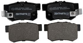 Z07263_колодки Дисковые Задние!\ Honda Cr-V/Fr-V 1.7/2.0 02>/Stream 1.7/2.0 01> ZENTPARTS Z07263