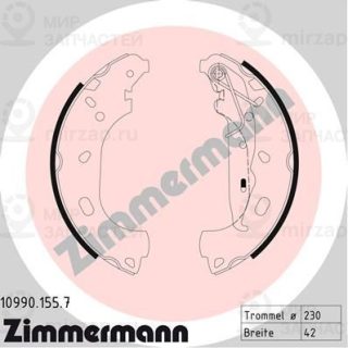 Комплект тормозных колодок ZIMMERMANN 109901557