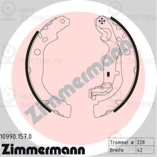 Комплект тормозных колодок ZIMMERMANN 109901570