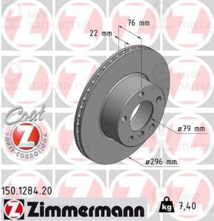 Тормозной диск ZIMMERMANN 150128420