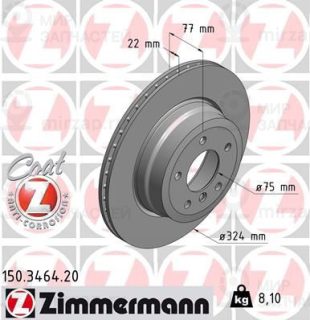 Тормозной диск ZIMMERMANN 150346420
