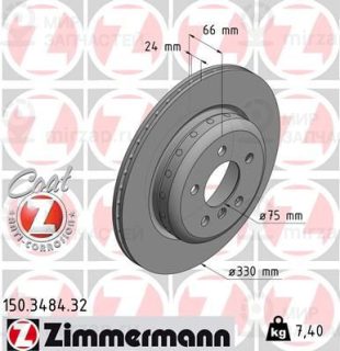 Тормозной диск ZIMMERMANN 150348432