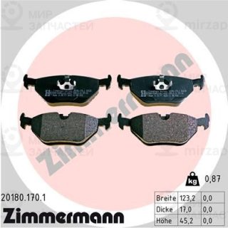 Запчасть ZIMMERMANN 201801701