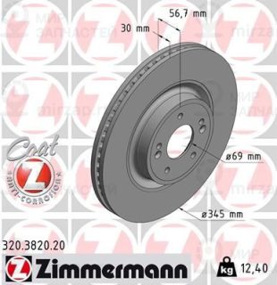 Тормозной диск ZIMMERMANN 320382020