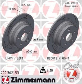 Тормозной диск ZIMMERMANN 400362153