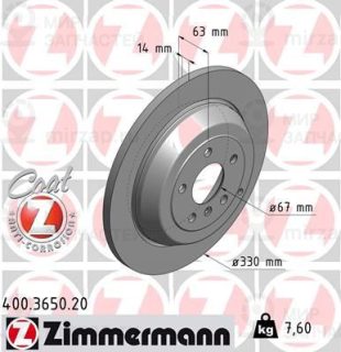 Запчасть ZIMMERMANN 400365020