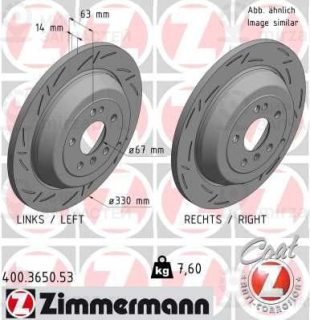 Тормозной диск ZIMMERMANN 400365053