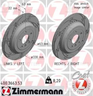 Тормозной диск ZIMMERMANN 400366353
