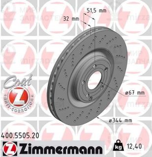Тормозной диск ZIMMERMANN 400550520