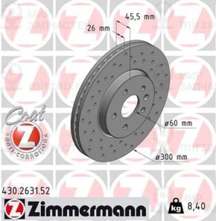Тормозной диск ZIMMERMANN 430263152