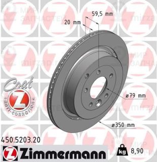 Тормозной диск ZIMMERMANN 450520320