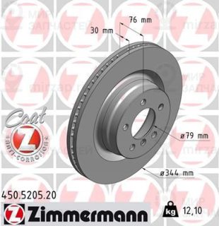 Тормозной диск ZIMMERMANN 450520520