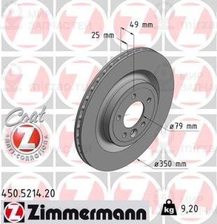 Тормозной диск ZIMMERMANN 450521420