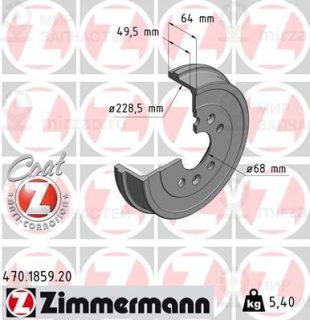 Тормозной барабан ZIMMERMANN 470185920