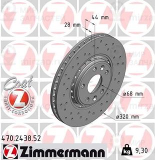 Тормозной диск ZIMMERMANN 470243852