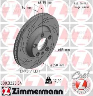 Тормозной диск ZIMMERMANN 600322654
