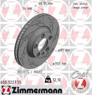 Тормозной диск ZIMMERMANN 600322755