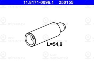 Направляющий болт, корпус скобы тормоза ATE 11817100961