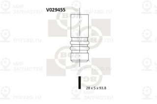 Клапан впускной BGA V029455