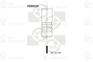 Клапан впускной BGA V039123
