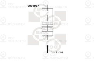 Клапан впускной BGA V994937