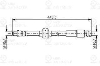 Тормозной шланг BOSCH 1987481668