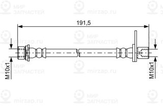 Тормозной шланг BOSCH 1987481738