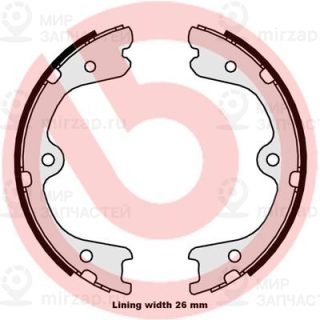 Комплект тормозных колодок стояночной системы BREMBO S56546