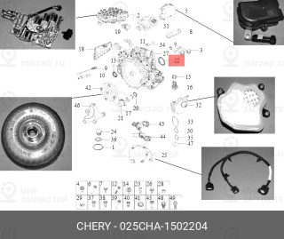 Запчасть CHERY 025CHA1502204
