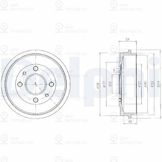 Тормозной барабан DELPHI BF200