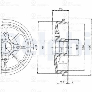 Тормозной барабан DELPHI BF392