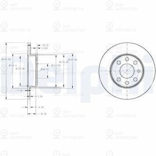 Тормозной диск DELPHI BG3567