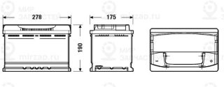 Стартерная аккумуляторная батарея EXIDE EA770