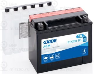 Стартерная аккумуляторная батарея EXIDE ETX20HBS