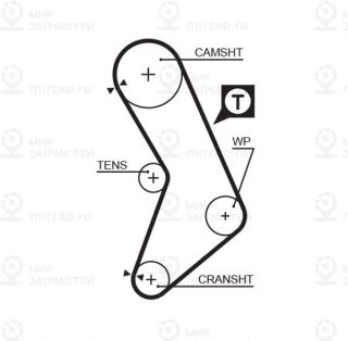 Ремень зубчатый GATES 5545XS