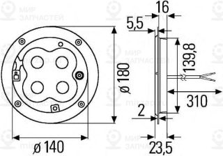 Запчасть HELLA 2JB343227001