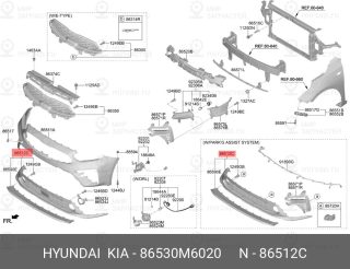 Запчасть HYUNDAI 86530M6020