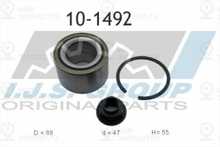 Комплект подшипника ступицы колеса IJS 101492