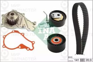 530 0698 30_Рем.к-Кт Грм С Помпой!\ Citroen C3/C4/Ds3/Ds4 1.6Hdi 09> INA 530069830