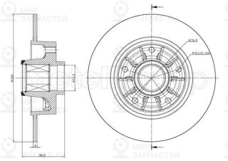 Тормозной диск METELLI 231241