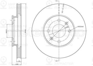 Тормозной диск METELLI 231479C