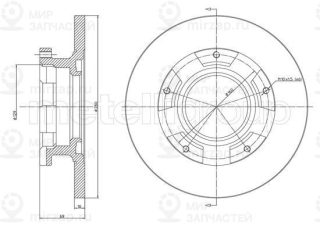 Тормозной диск METELLI 231547