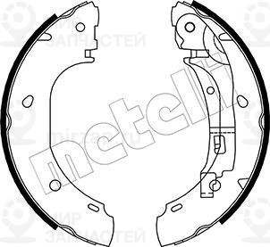 Комплект тормозных колодок METELLI 530082