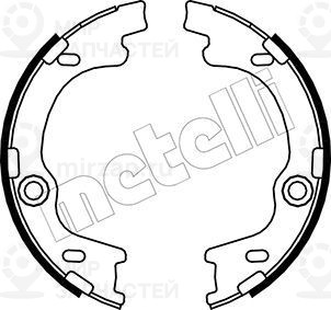 Комплект тормозных колодок стояночной системы METELLI 530185