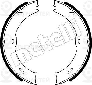 Комплект тормозных колодок стояночной системы METELLI 530246