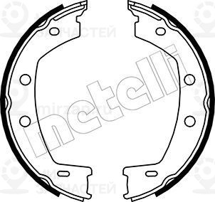 Комплект тормозных колодок стояночной системы METELLI 530374