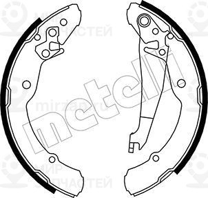 Комплект тормозных колодок METELLI 530379