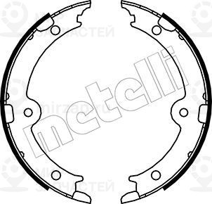 Комплект тормозных колодок стояночной системы METELLI 530449